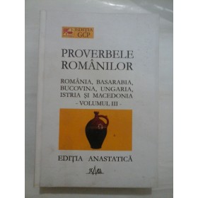 PROVERBELE ROMANILOR - IULIU ZANNE - volumul 3
